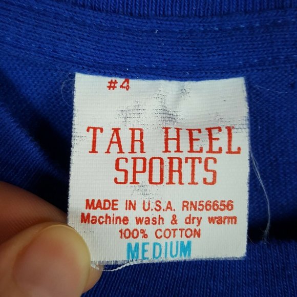 Vtg 80s Coppertone Sport T-Shirt M Blue Deadstock - Picture 6 of 7